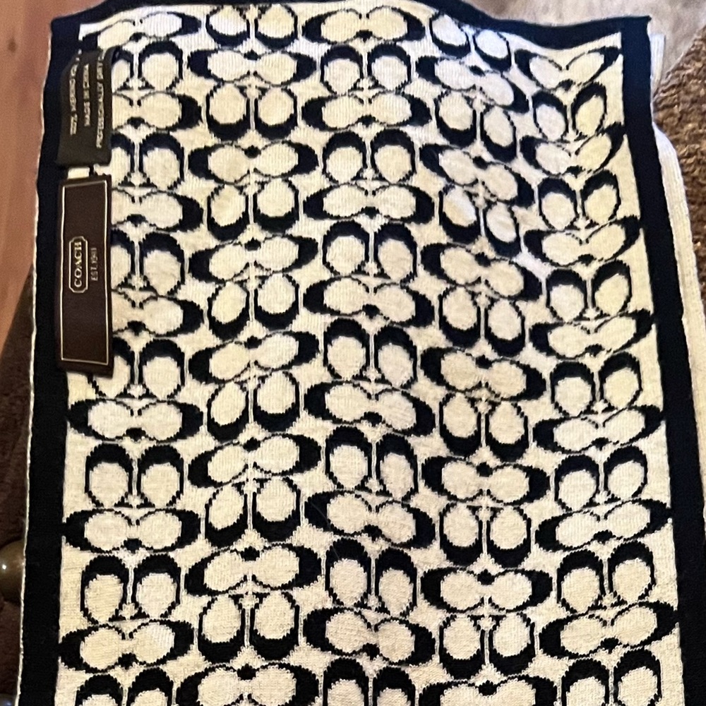 Coach scarf and glove set